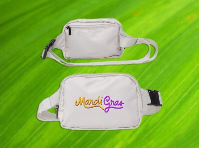 Custom imprinted Belt Bag for Baton Rouge, LA with a local business logo