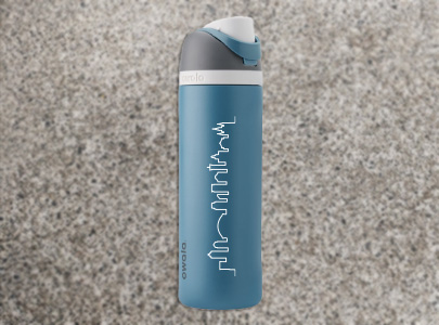Custom imprinted Water Bottle for Baton Rouge, LA with a local business logo