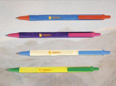 Custom imprinted Bic Clic Stic Pen for Baton Rouge, LA with a local business logo