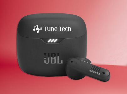 Custom imprinted Wireless Headphones for Baton Rouge, LA with a local business logo