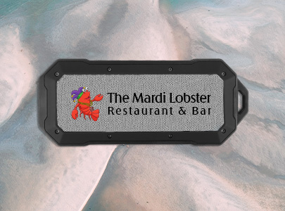 Custom imprinted Wireless Speaker for Baton Rouge, LA with a local business logo